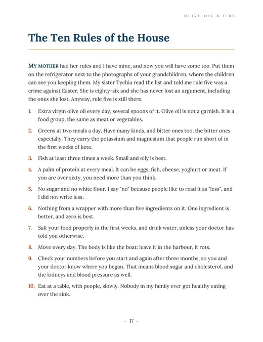 Page 17 of the book: The Ten Rules of the House.